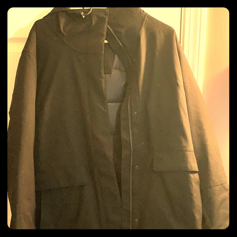 Black Columbia 3/4 length jacket